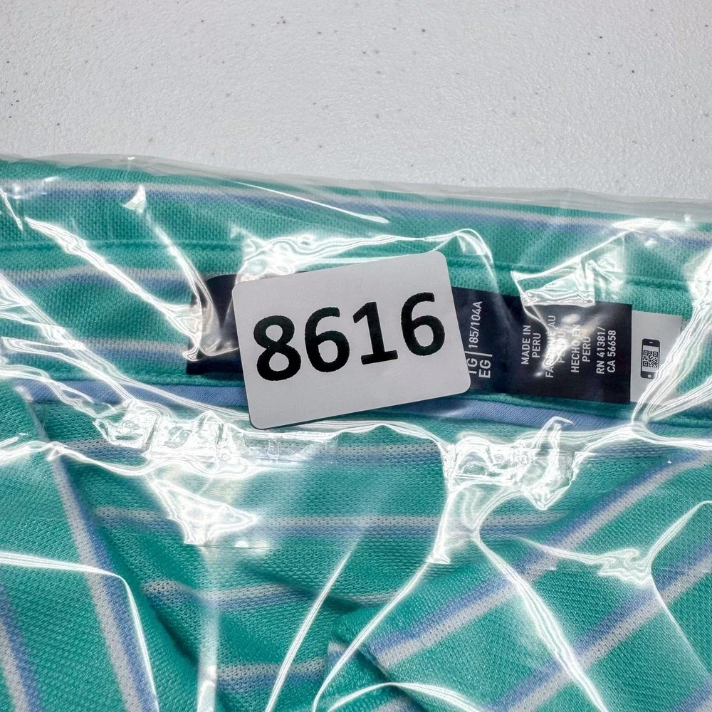 Ralph Lauren RLX Polo Shirt Mens XL Striped‎ Performance Golf Lightweight